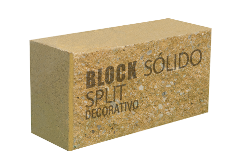 BLOCK SOLIDO SPLIT 15x20x40 OCRE