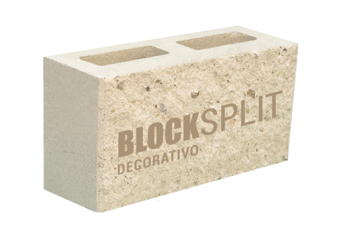Block Split - Block Cara de Piedra - Block Decorativo -  Color Natural 15x20x40