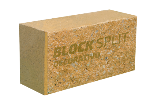 BLOCK SOLIDO SPLIT 15x20x40 OCRE