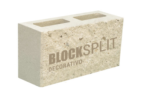 Block Split - Block Cara de Piedra - Block Decorativo -  Color Natural 15x20x40